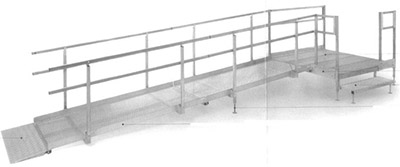 Modular steel ramps